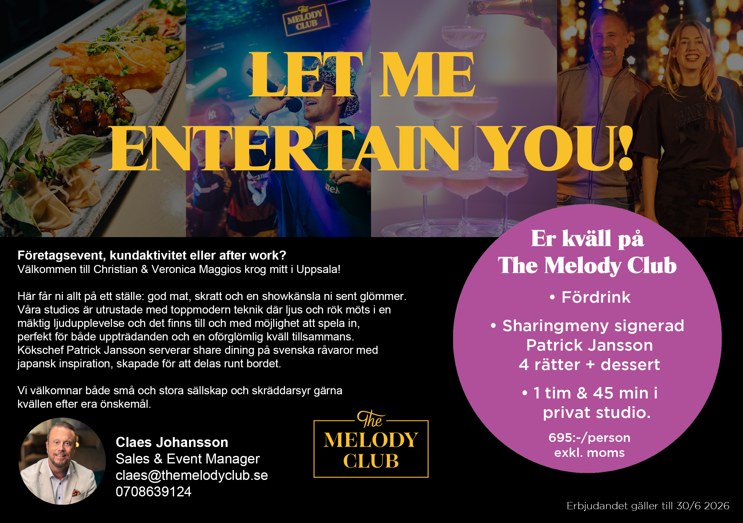 Företagserbjudande – The Melody Club Uppsala